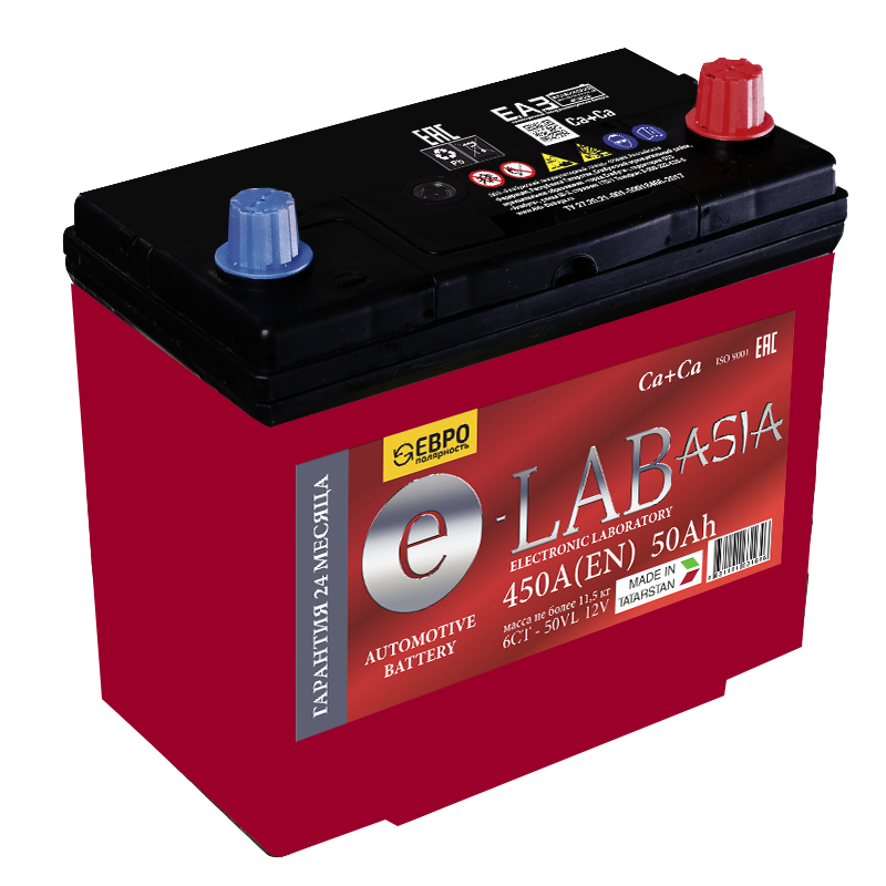 Аккумулятор E-LAB Asia 6СТ-50.0