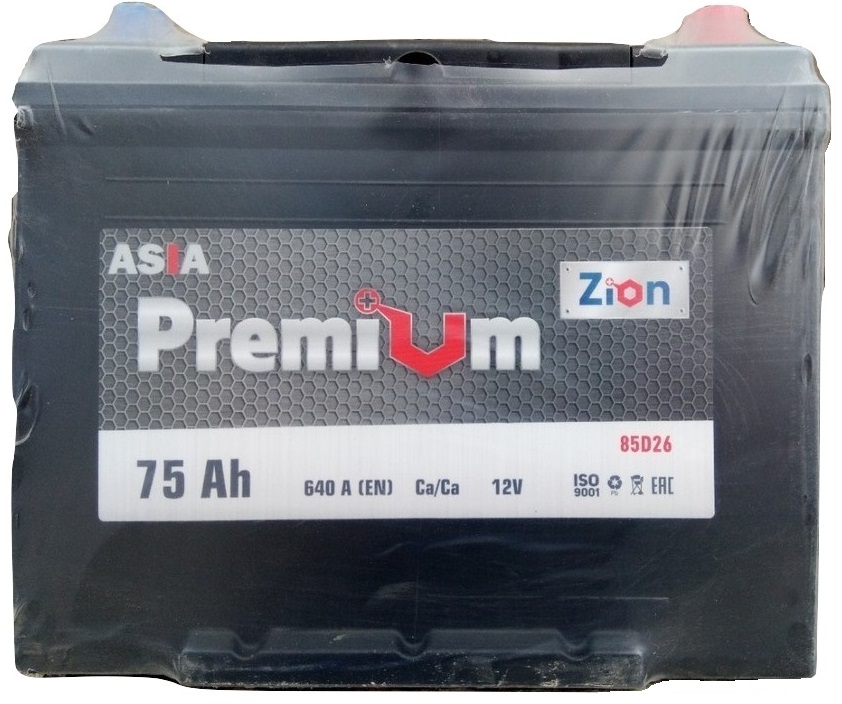 Аккумулятор ZION Premium JIS 6СТ-75.0