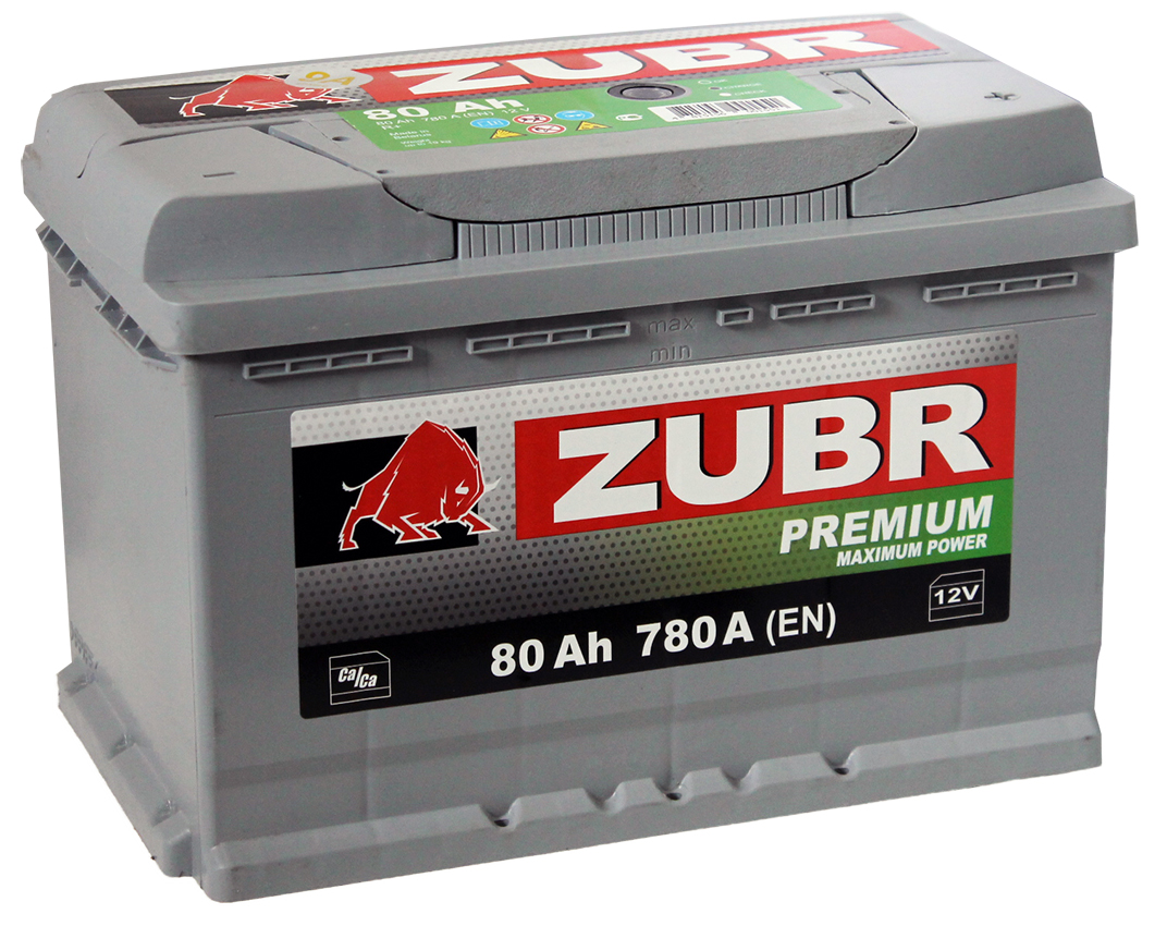 Аккумулятор ZUBR Premium 6СТ-80.0