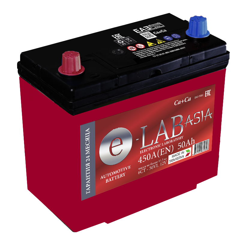 Аккумулятор E-LAB Asia 6СТ-50.1
