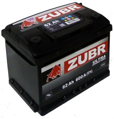 Аккумулятор ZUBR Ultra 6СТ-62.0