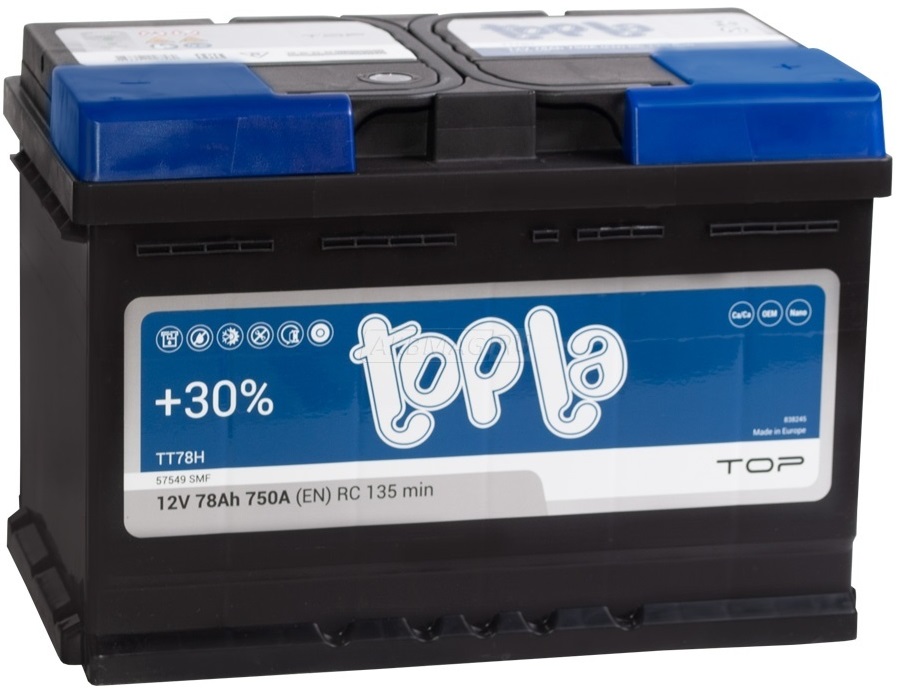 Аккумулятор TOPLA Top Sealed 6СТ-78.0