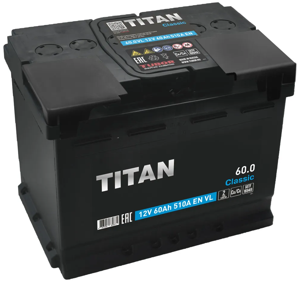 Аккумулятор TITAN Classic 6СТ-60.0
