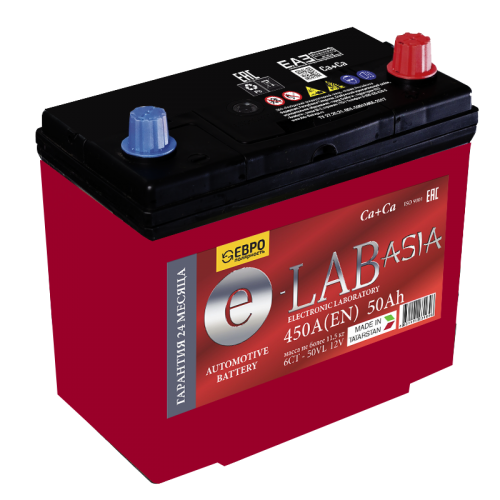 Аккумулятор E-LAB Asia 6СТ-50.0