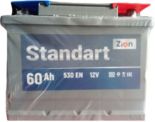 Аккумулятор ZION Standart 6СТ-60.0 низкий